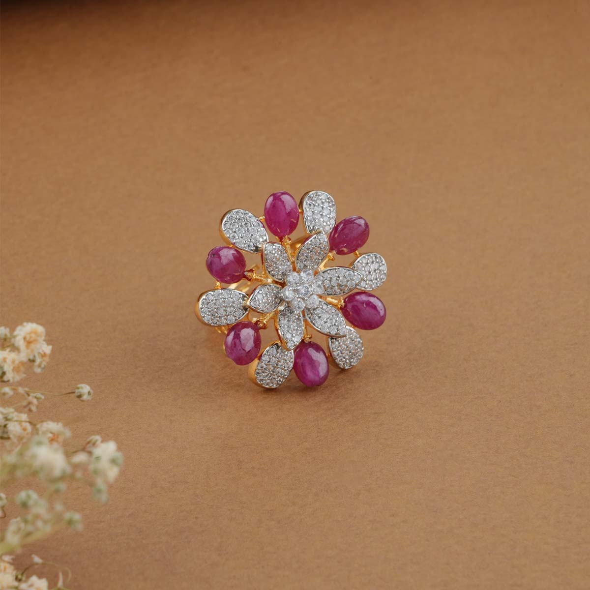 Shiba Diamond Design Ring