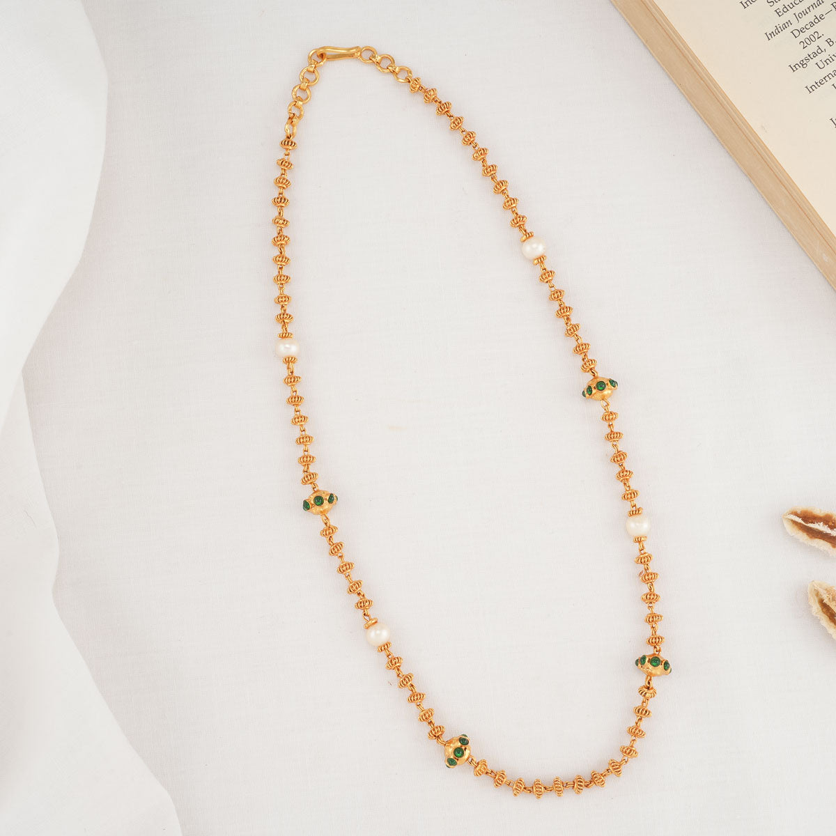 Anya Rectangular Box Chain Necklace main image 1