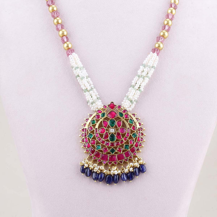 Pranika Kundan Beads Necklace