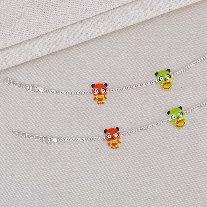 Colourful Panda Kids Anklets