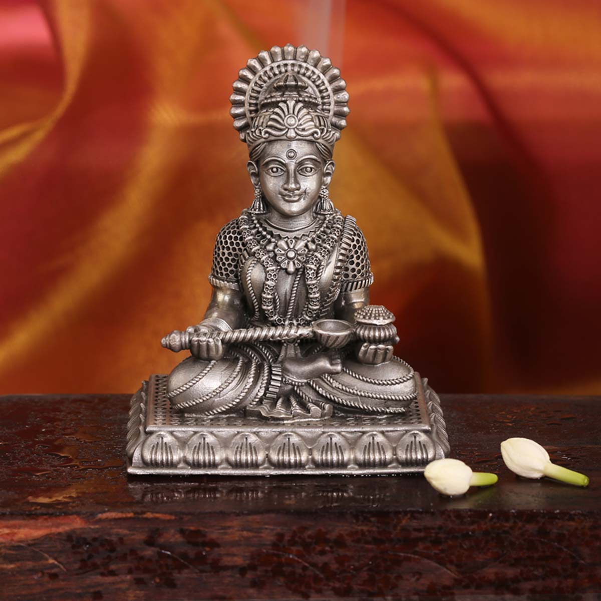 Buy Devi Annapoorani 3D Idol | 925 Pure Silver God Idols Online ...