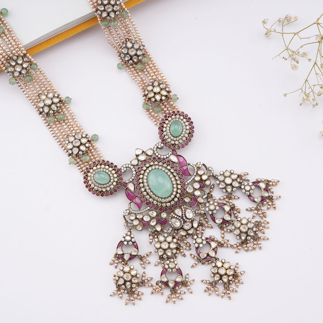 Sharuna Victorian Long Necklace Set