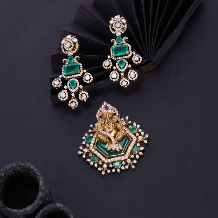 God Vinayaga Victorian Pendant Set