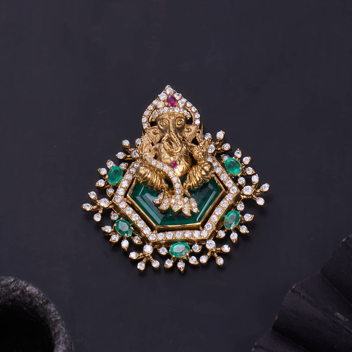 God Vinayaga Victorian Pendant Set