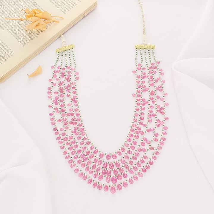 Attractive Pink Beads Necklace