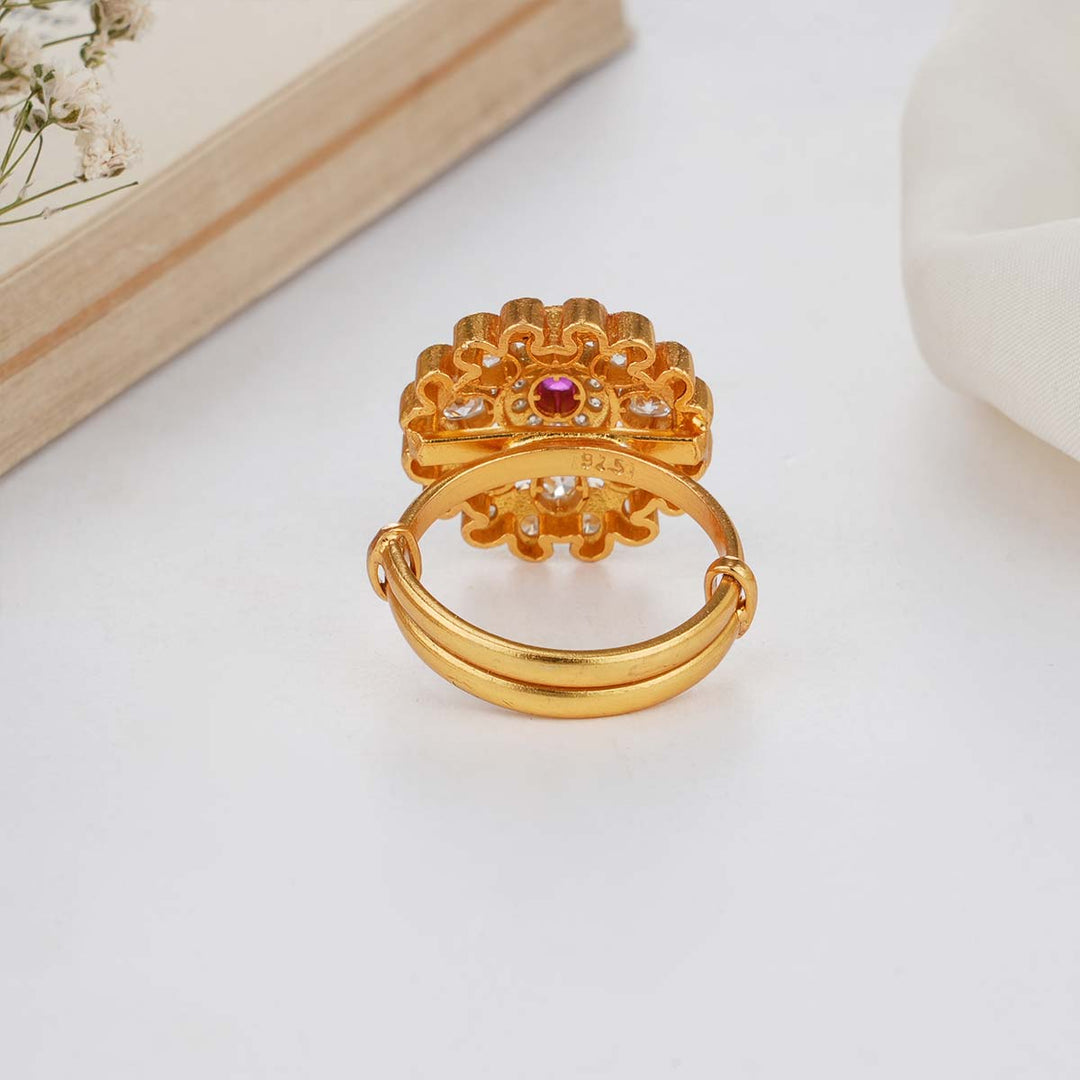 Shinning Pink Stone Ring