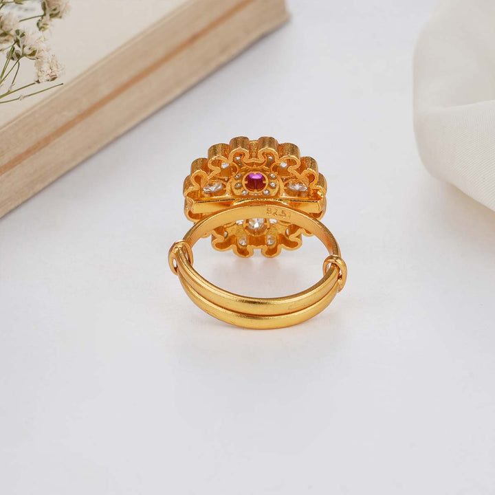 Shinning Pink Stone Ring