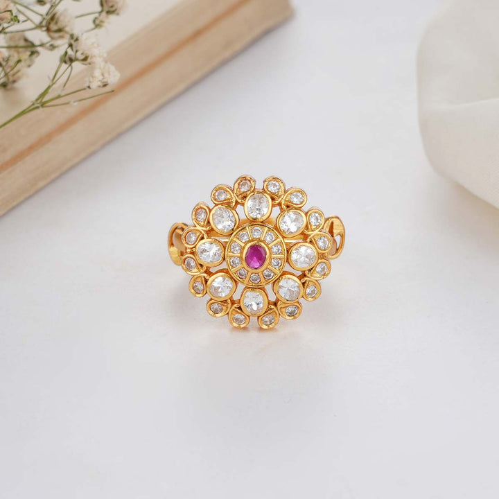 Shinning Pink Stone Ring