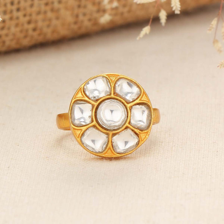 Flora Kundan Ring