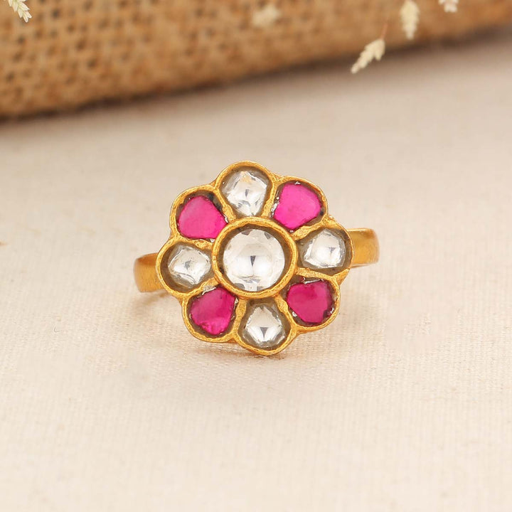 Dhara Kundan Ring