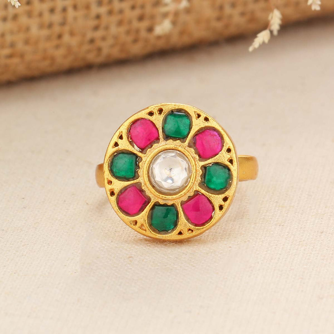 Karoba Kundan Ring