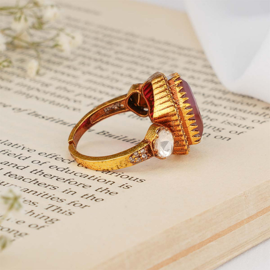 Pretty Pink Victorian Ring