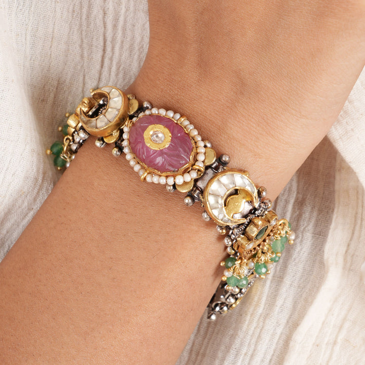 Boho Luxe Oxidised Bracelet