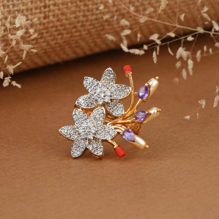 Flashy Diamond Design Ring