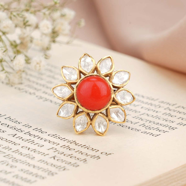 Fallen floral Victorian Ring