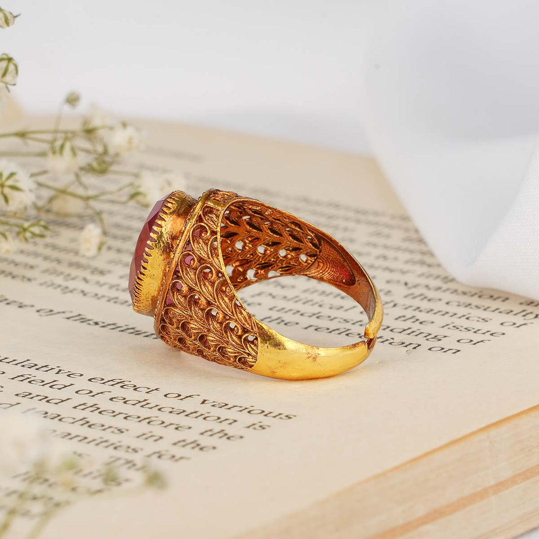 Gorgeous Pink Victorian Ring