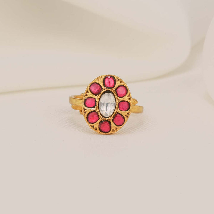 Delicate Kundan Ring