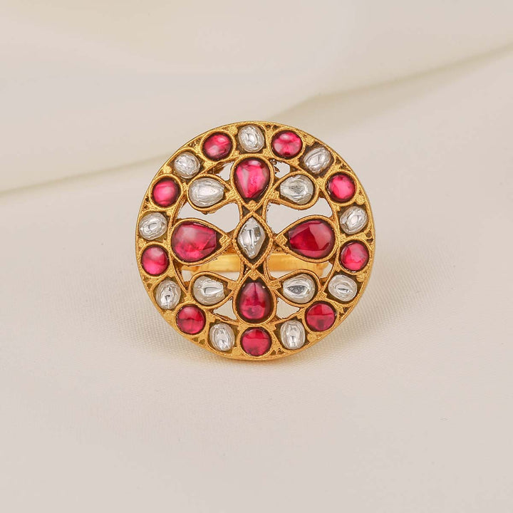 Pattern Prince Kundan Ring