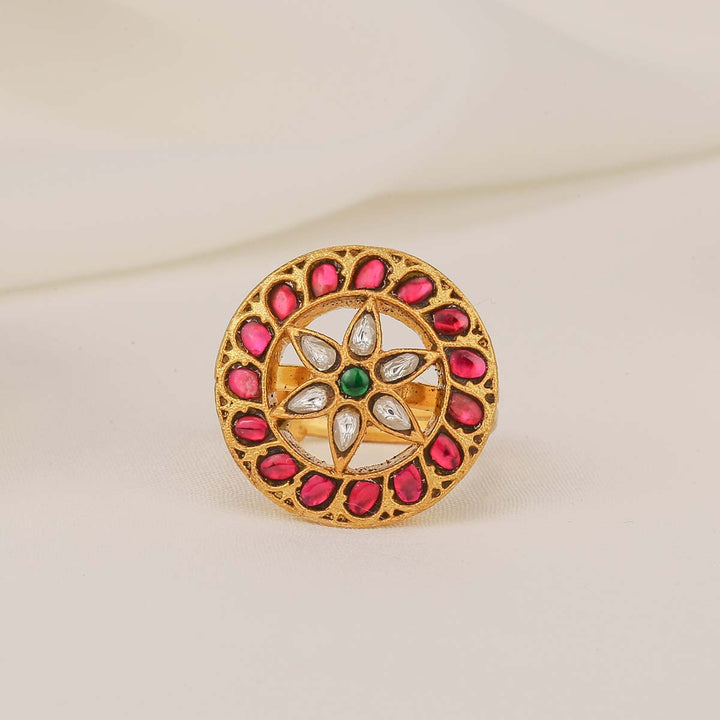 Zephyra Kundan Ring