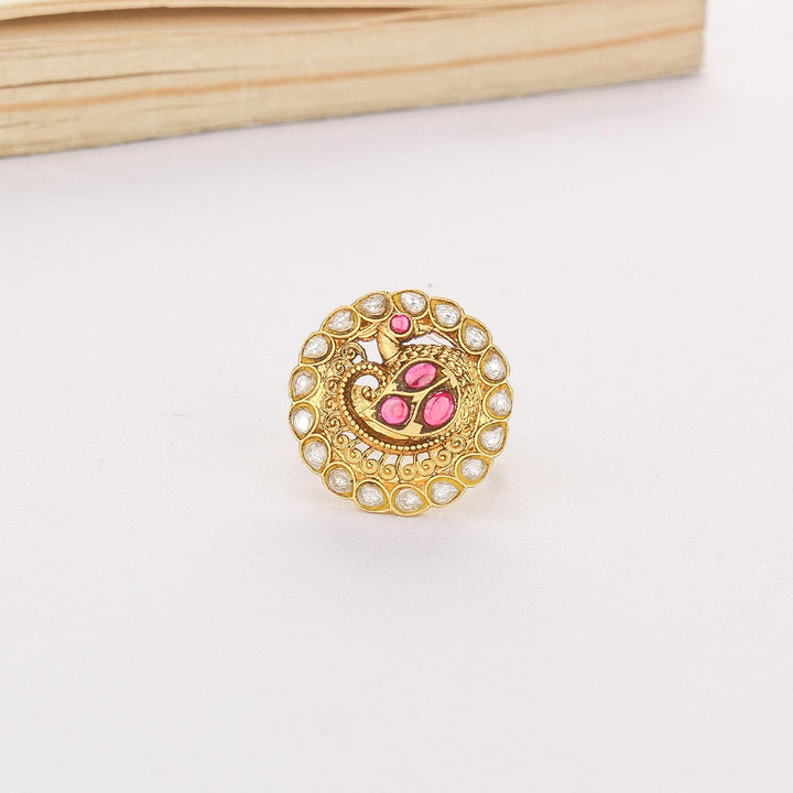Delina Kundan Ring