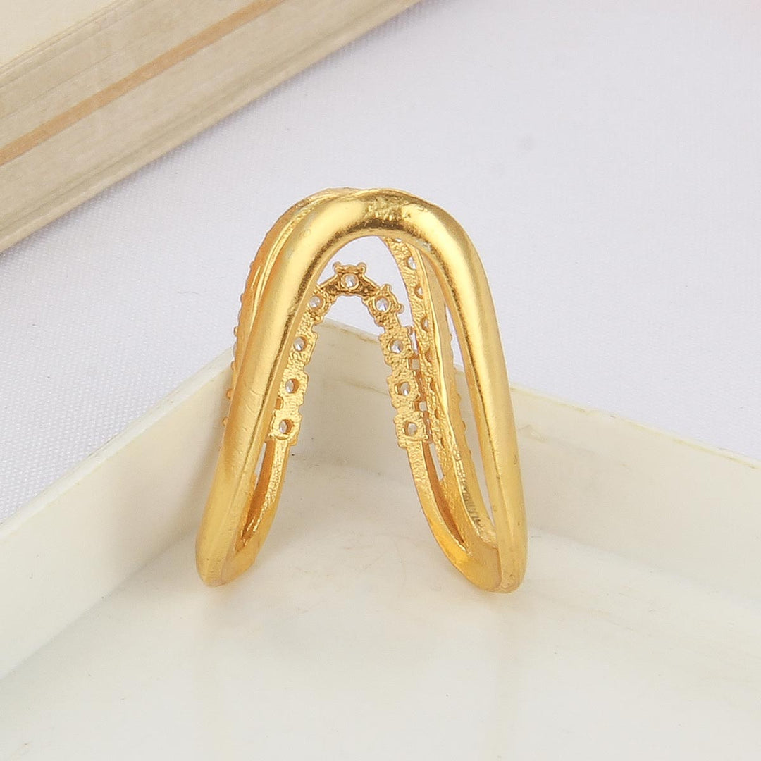 Golden Glow Stone Ring