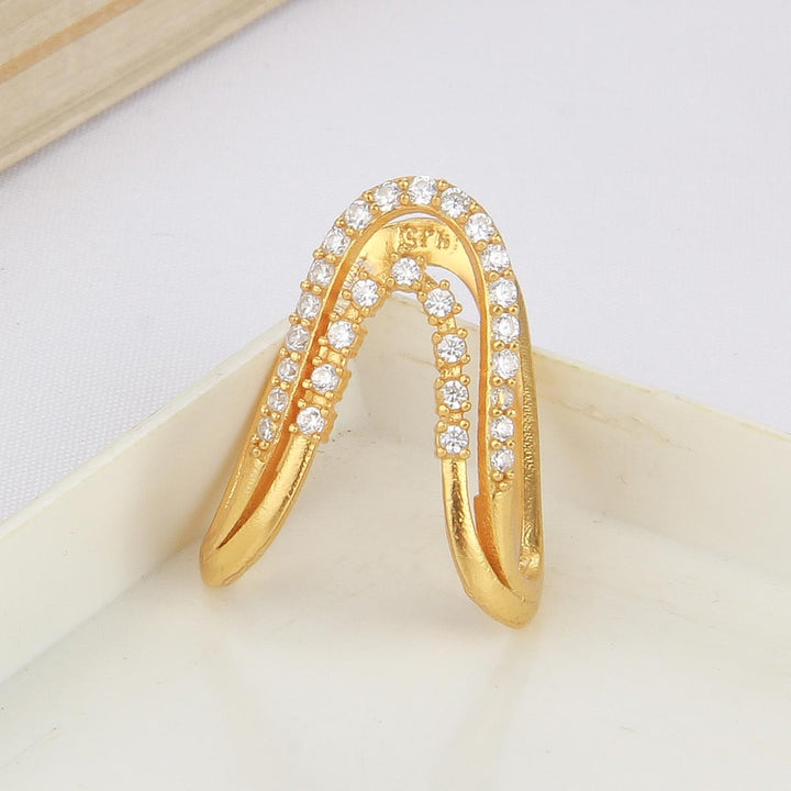 Golden Glow Stone Ring