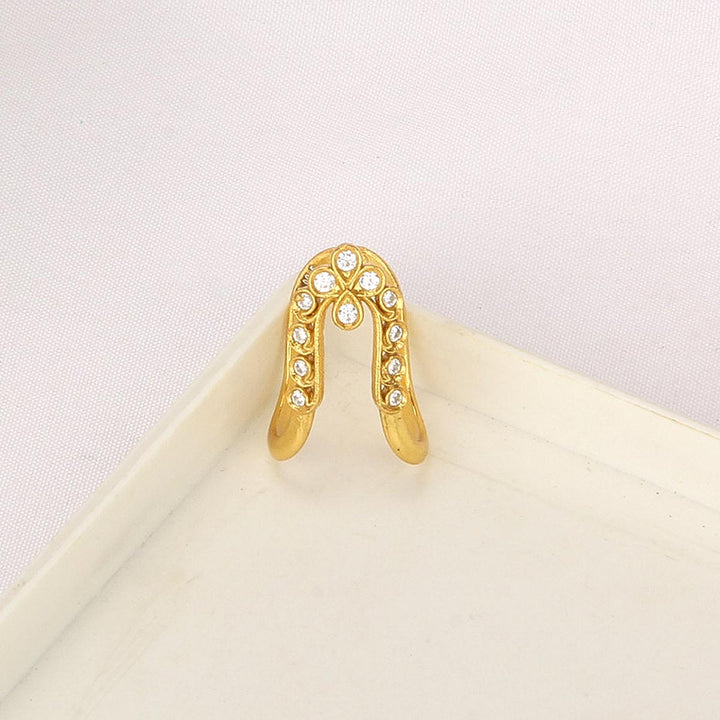 Golden Glow Stone Ring