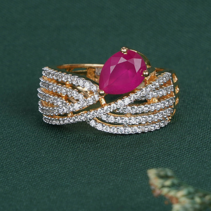 Autumn Diamond Design Ring