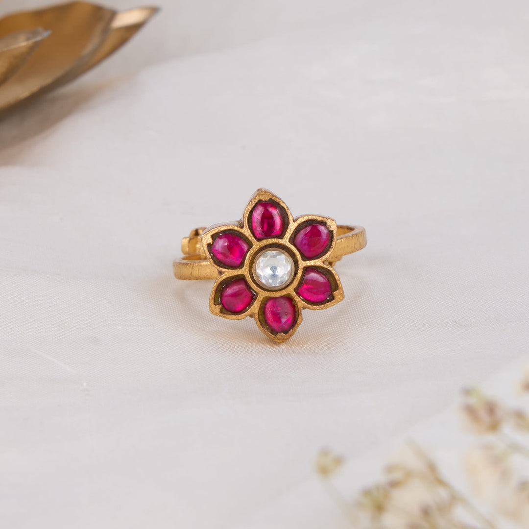 Chakrika Kundan Ring