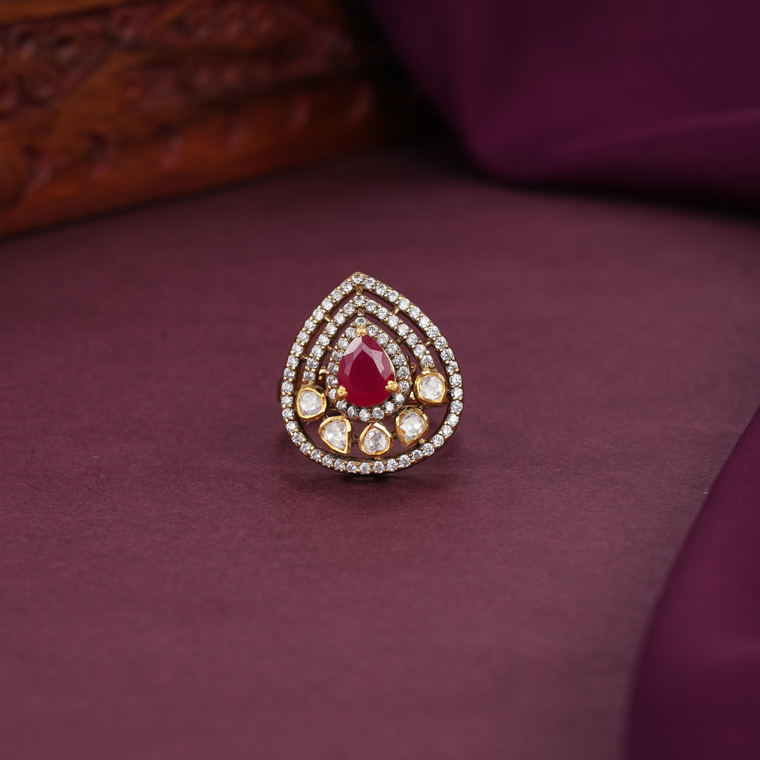 Gleaming Moissanite Ring