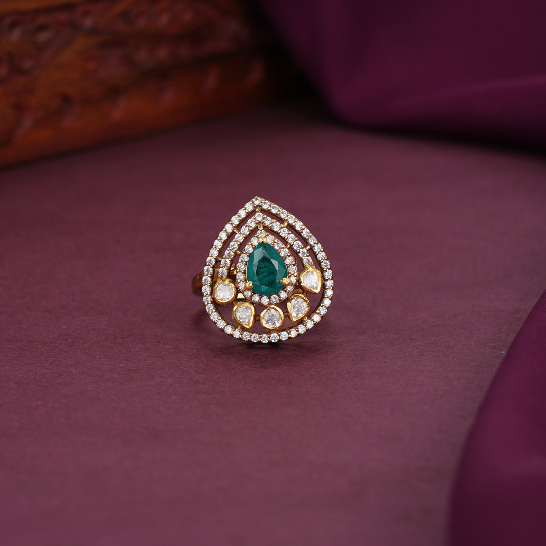 Sparkling Moissanite Ring