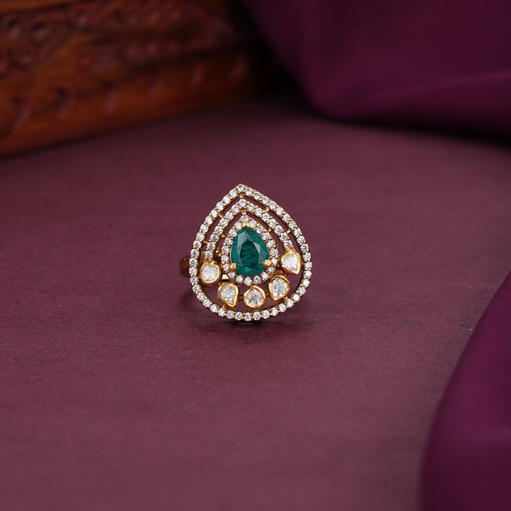 Sparkling Moissanite Ring