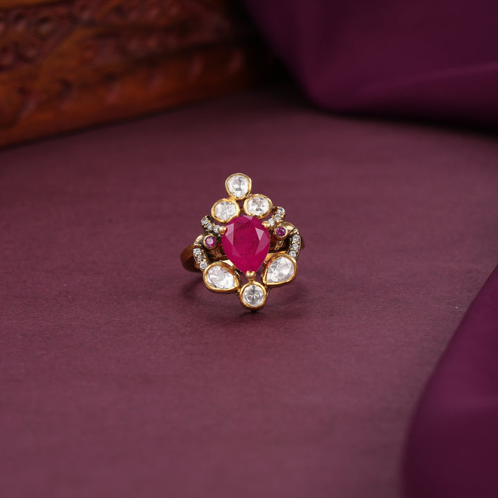 Unique Design Moissanite Ring