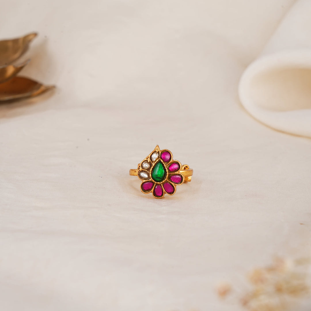 Elavelle Kundan Ring