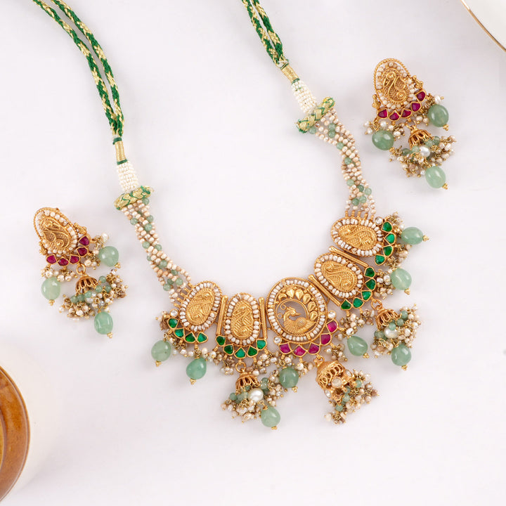 Gypsy Tassel Short Necklace Set