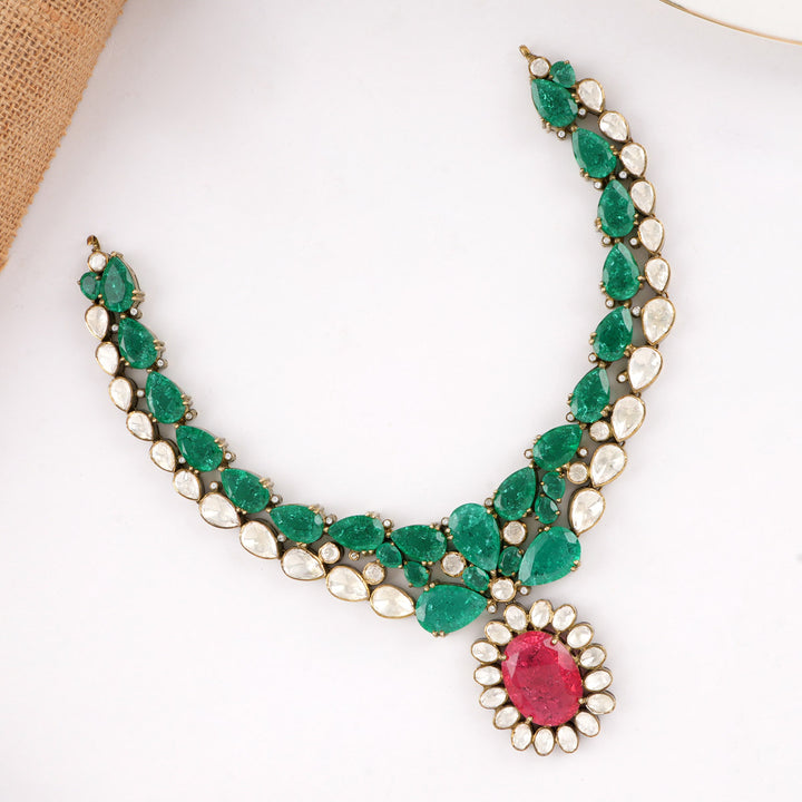 Sparkling Short Necklace Set