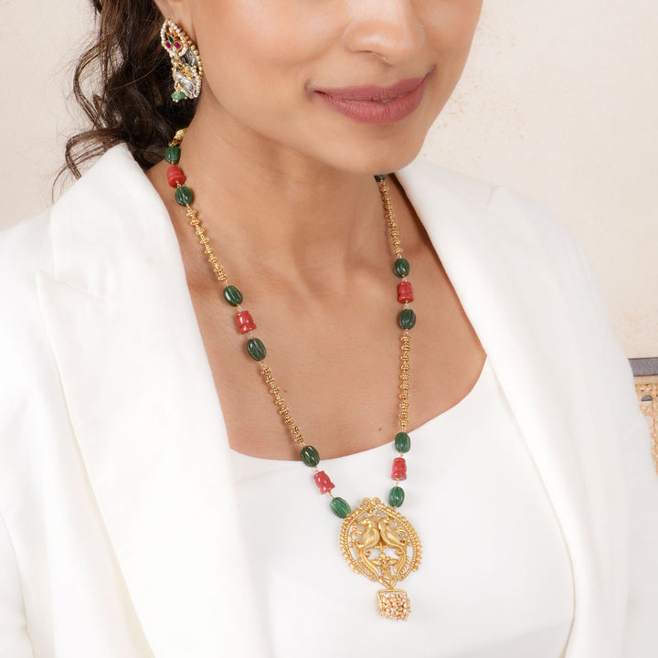 Crystal Drift Long Necklace