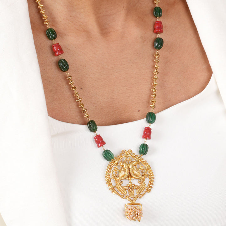 Crystal Drift Long Necklace