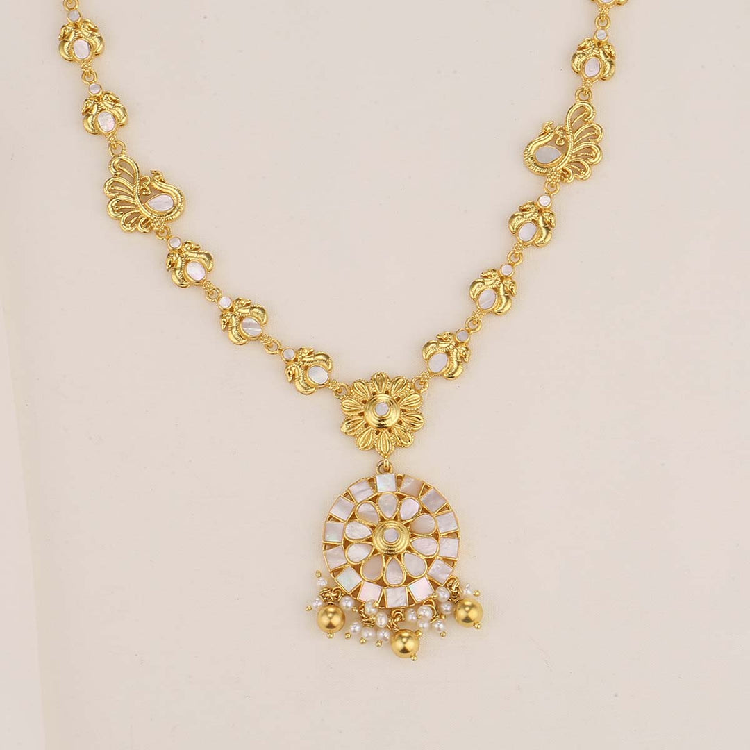 Shinning Look Long Necklace Set