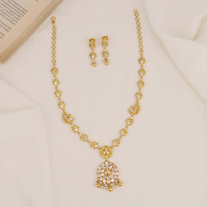 Shinning Look Long Necklace Set