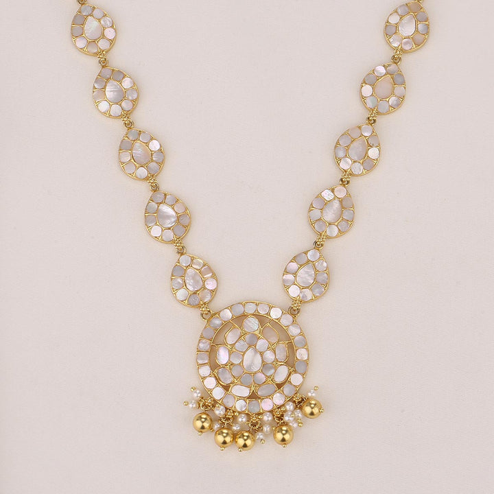 Glittering Long Necklace Set