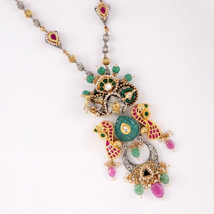 Golden Earth Crown Necklace Set