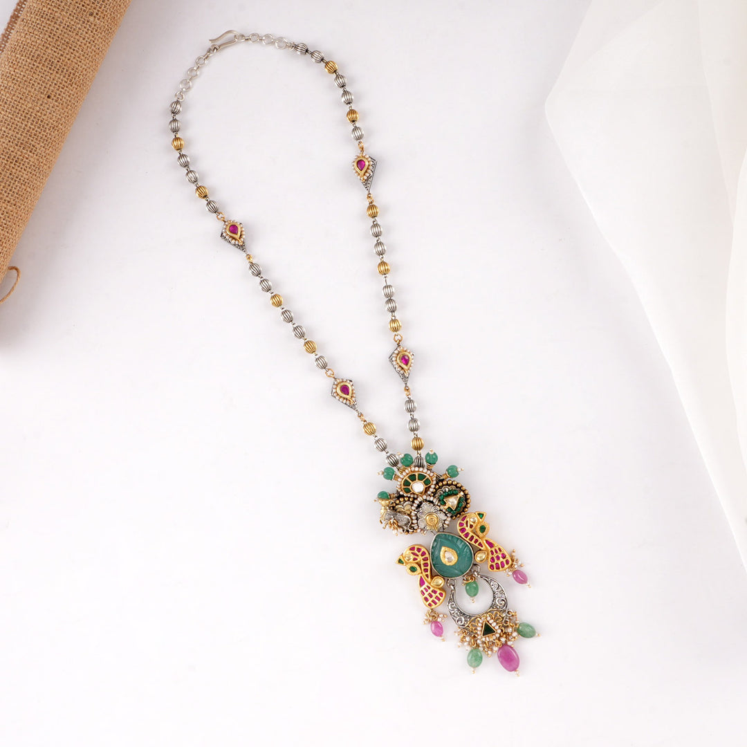 Golden Earth Crown Necklace Set