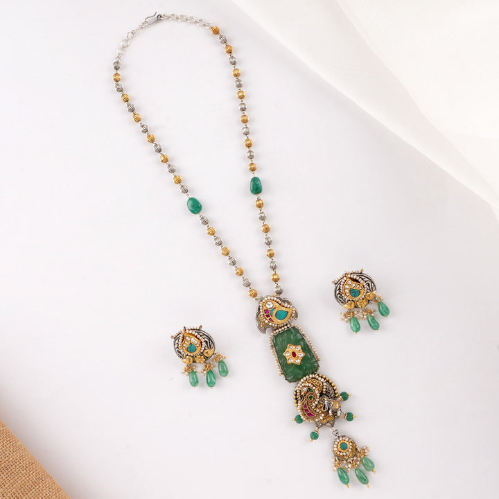 Boho Bloom Long Necklace Set