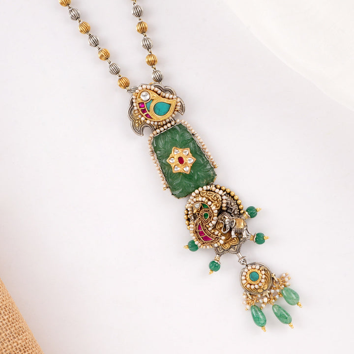 Boho Bloom Long Necklace Set