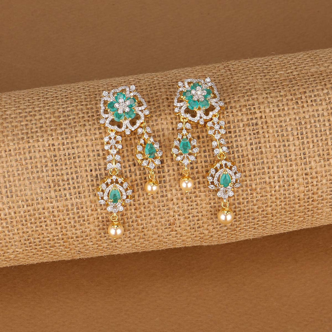 Floral Drops Avikam Short Necklace Set