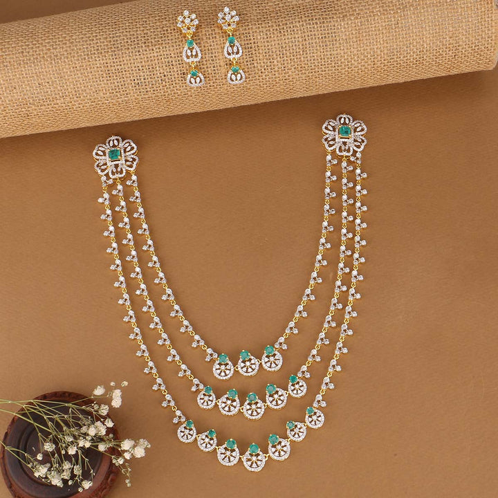 Chic Layered Avikam Long Necklace Set