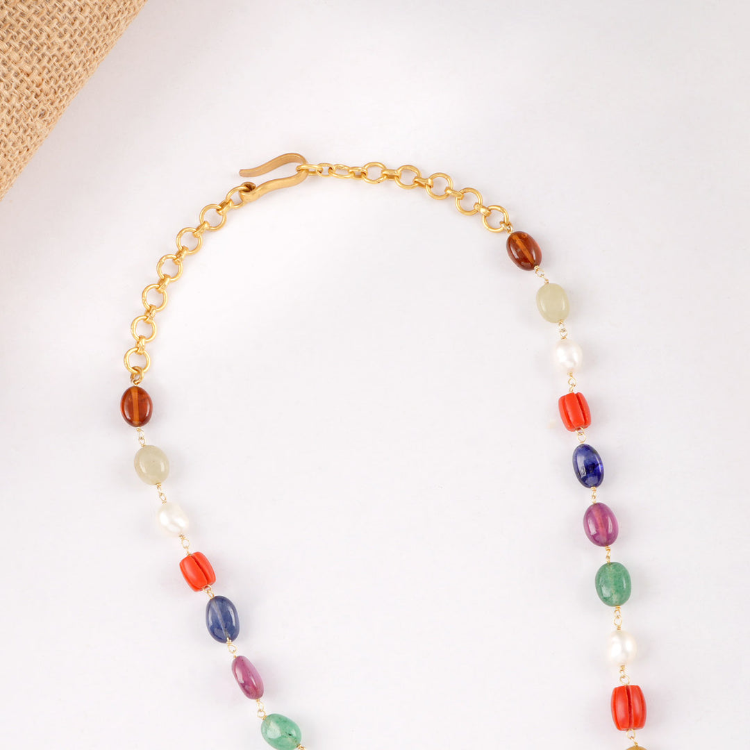 Unisha Multi Colour Long Necklace
