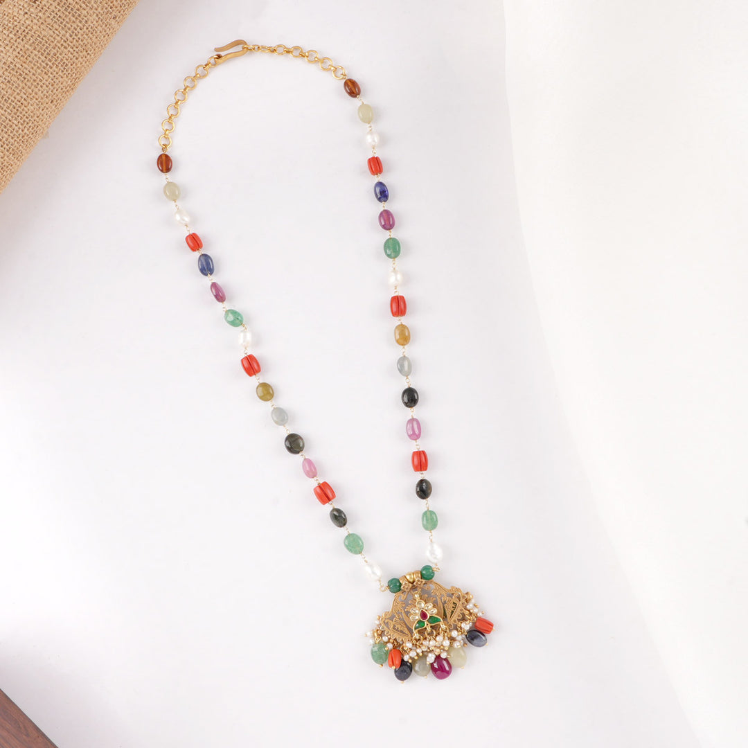Unisha Multi Colour Long Necklace