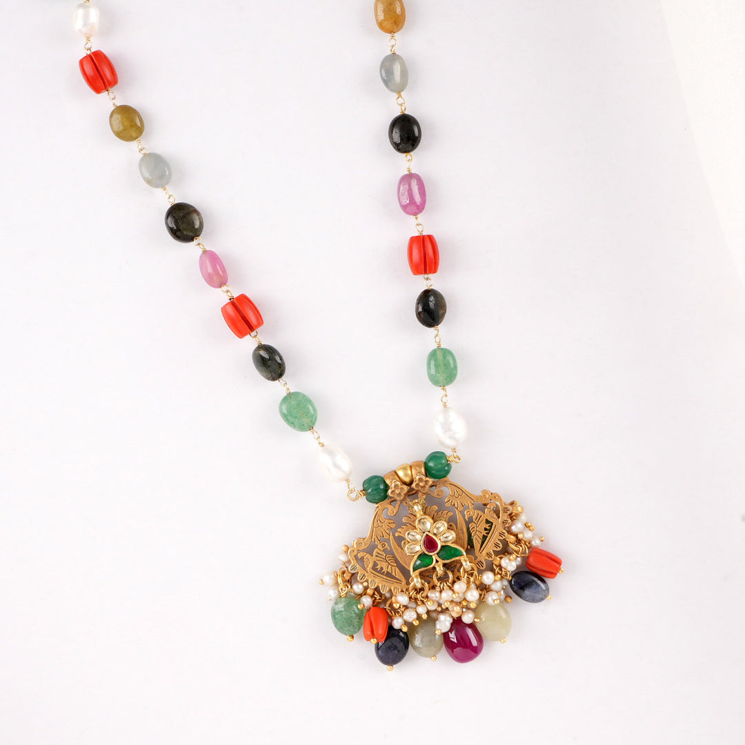 Unisha Multi Colour Long Necklace